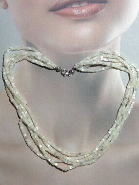 5 Rows Mother of Pearl Necklace